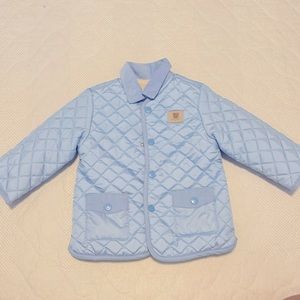Like new mayoral blue quilted jacket